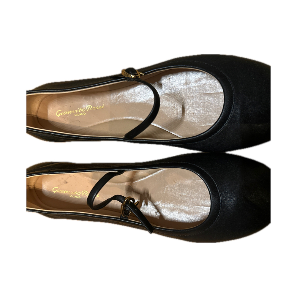 Giovanni Rossi Black Classic Mary Jane Flats